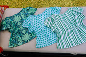 Holly Crop - Green Stripe