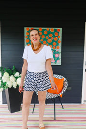 Holly Shorts - Scallop Black