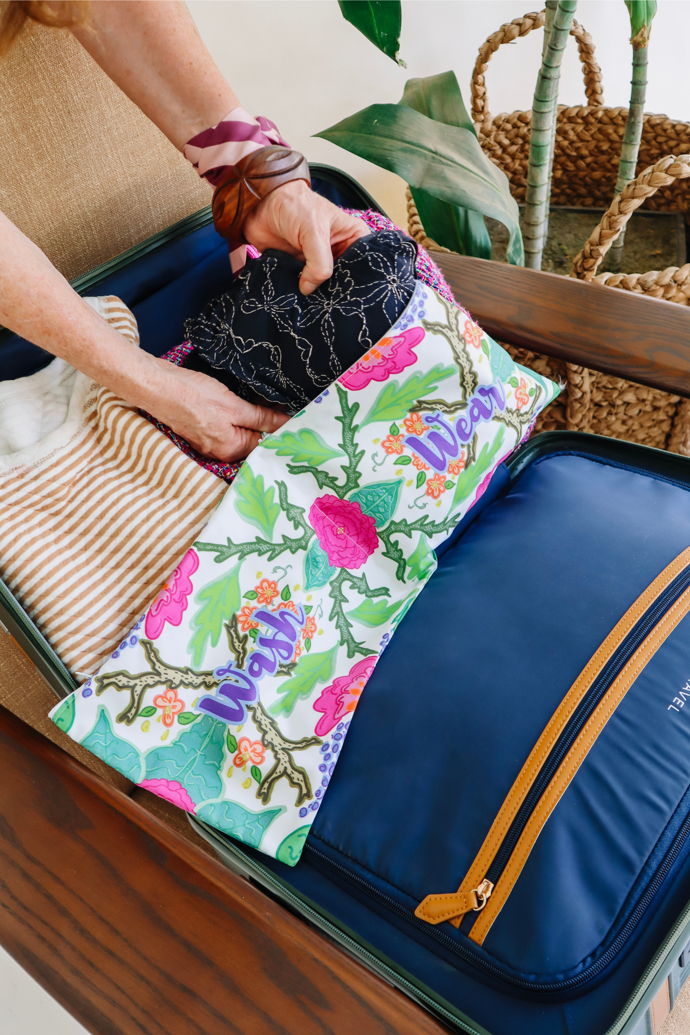 Travel Lingerie Bag - Chinoiserie