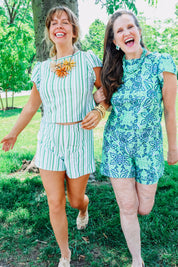 Holly Shorts - Blue Floral