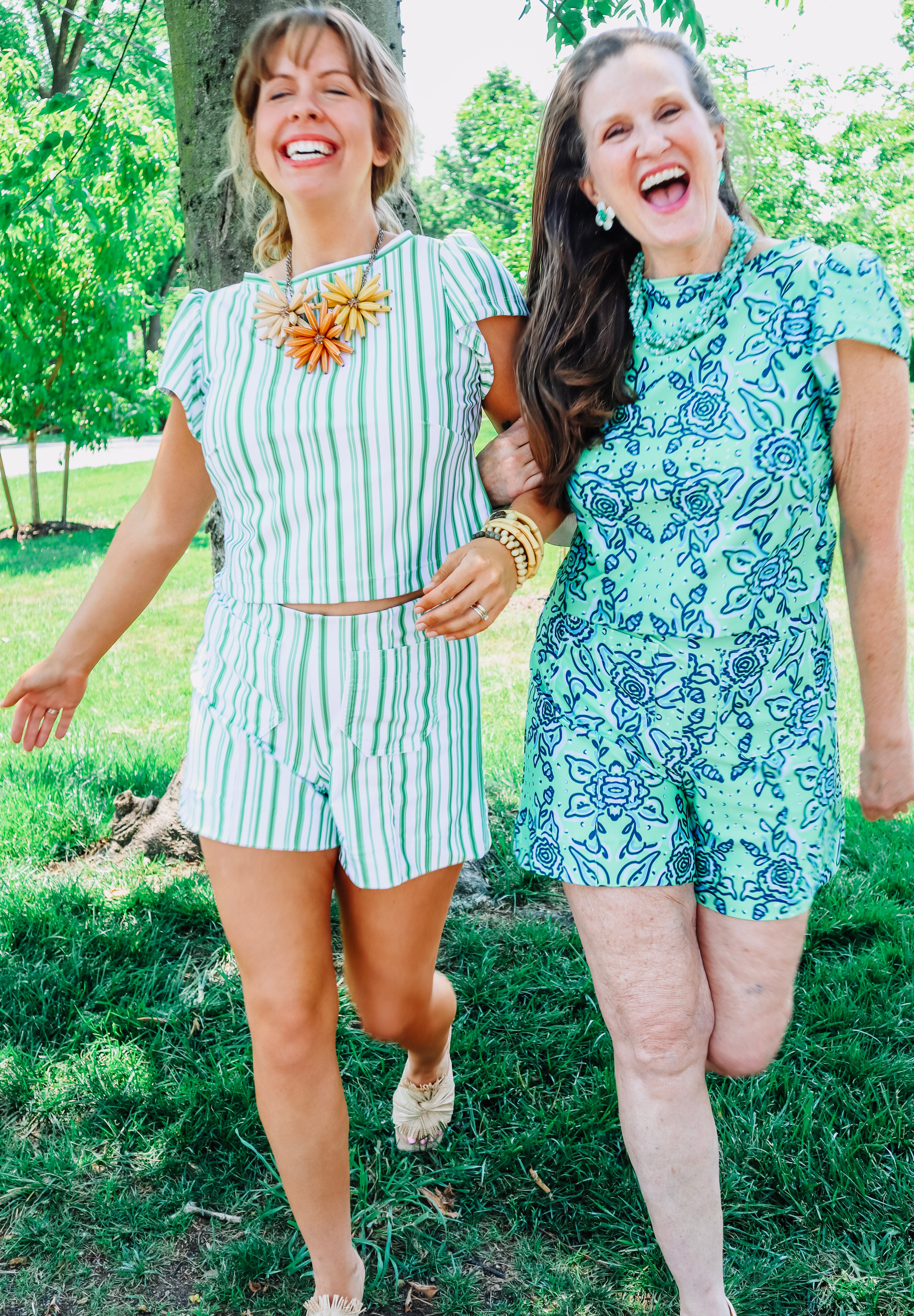 Holly Shorts - Blue Floral