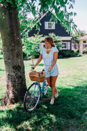 Holly Shorts - Green Stripe