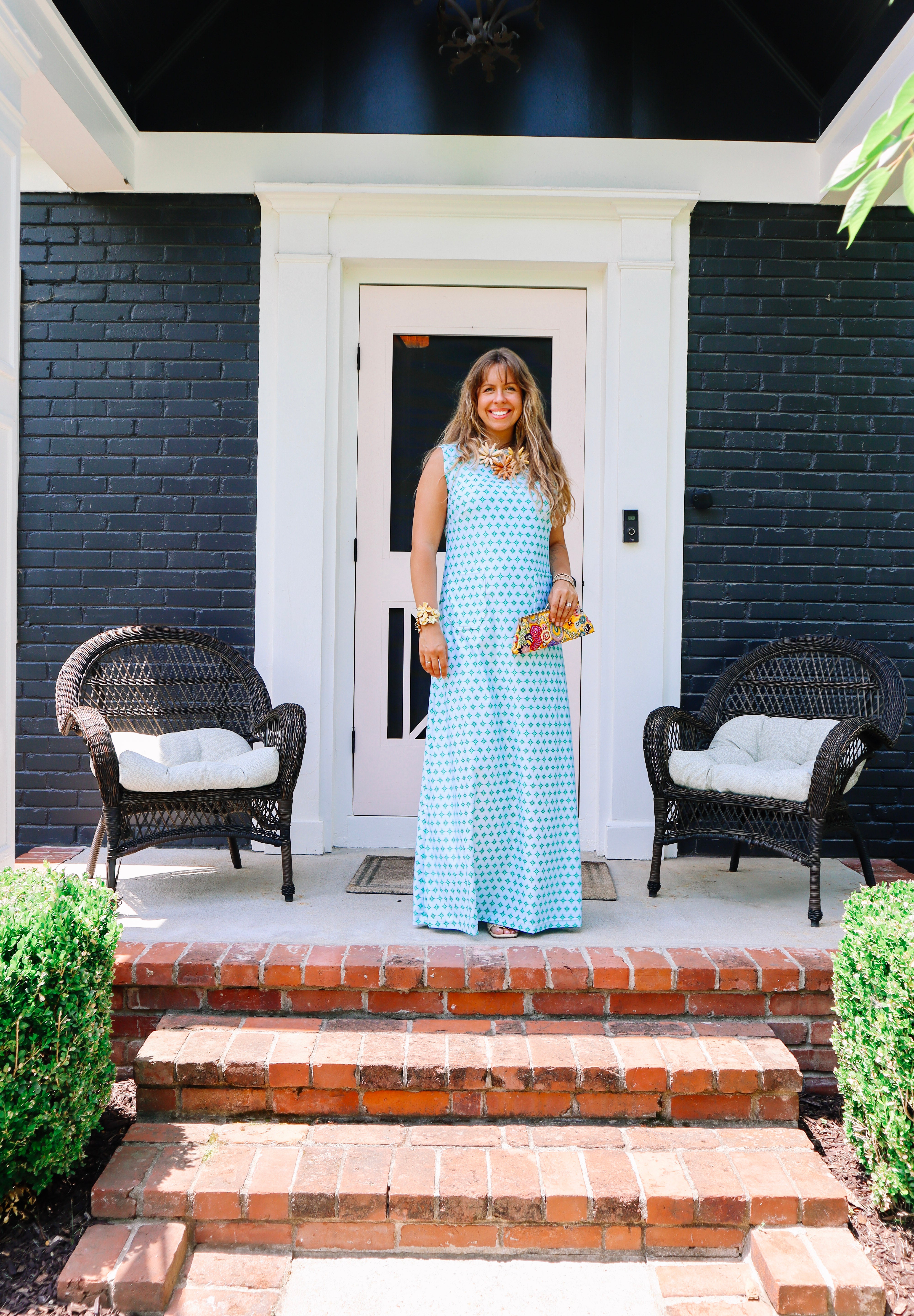 Holly Maxi Dress- Green Star