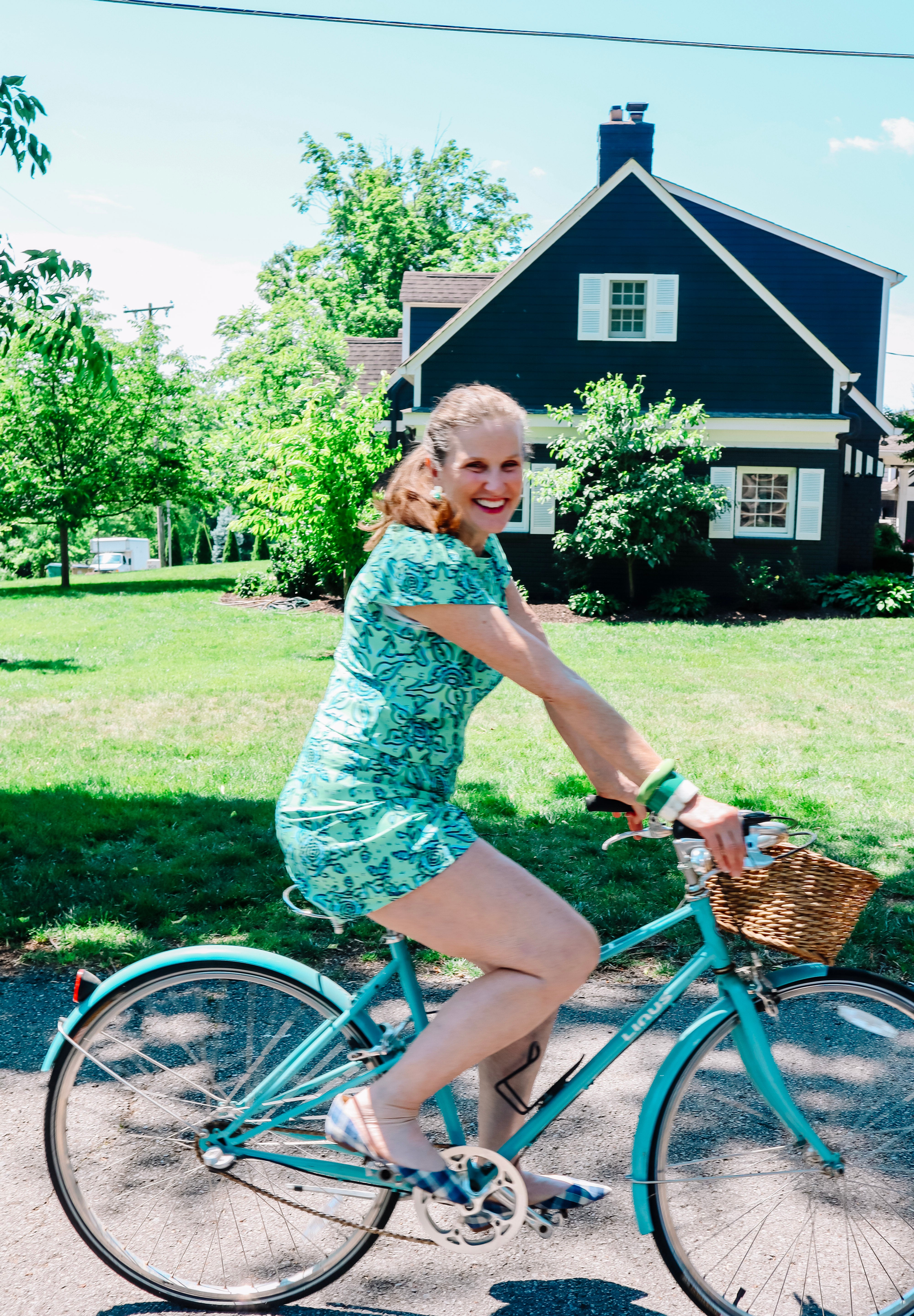 Holly Crop - Blue Floral