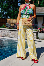Holly Pants - Yellow Stripe