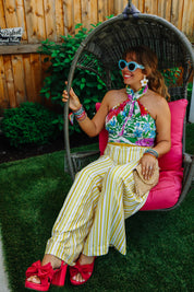 Holly Pants - Yellow Stripe