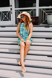 Holly Dress- Blue Floral