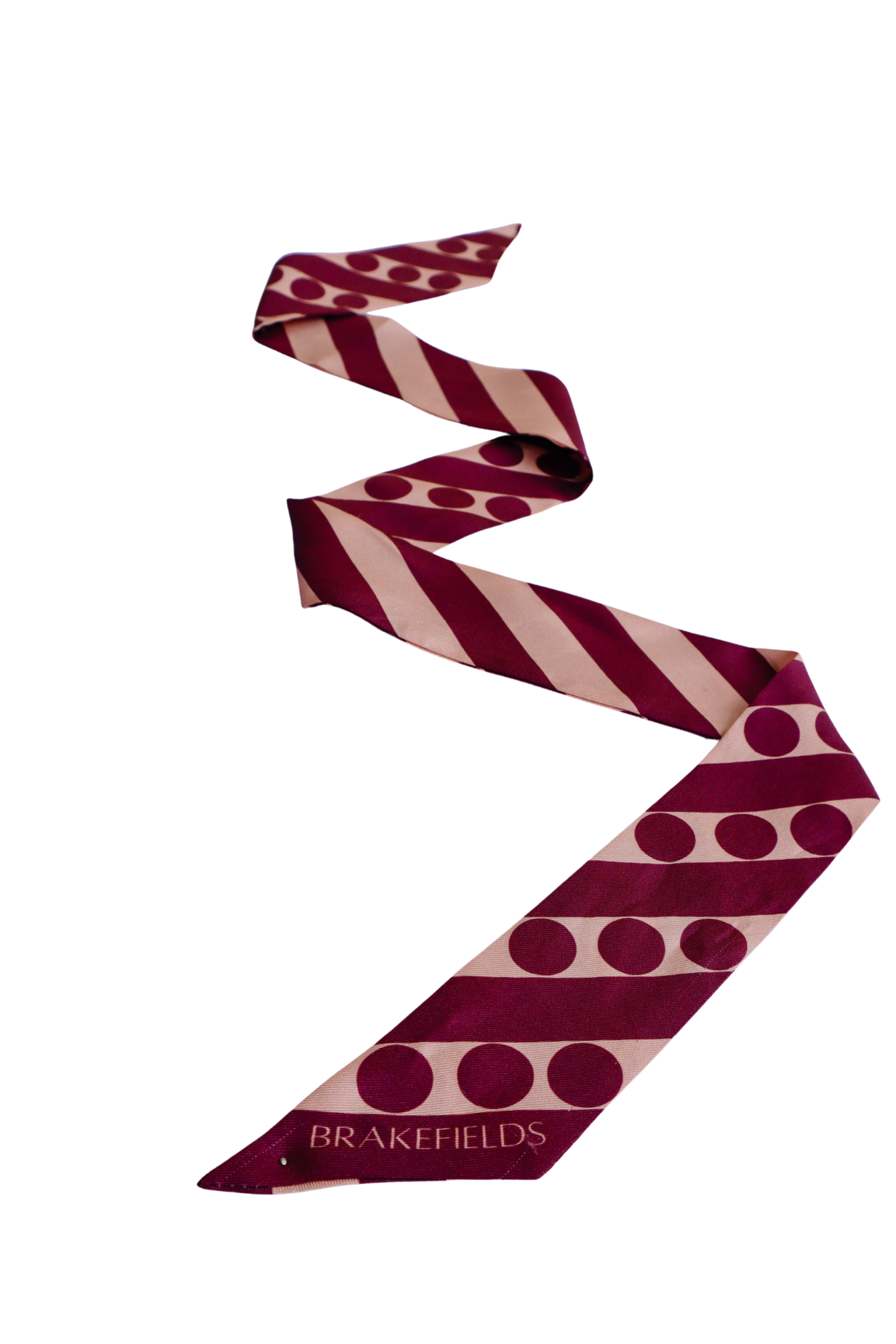 Silk Twillies - Burgundy Line & Dot