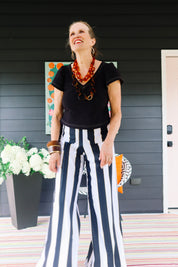 Holly Pants - Bold Stripe