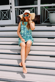 Holly Dress- Blue Floral