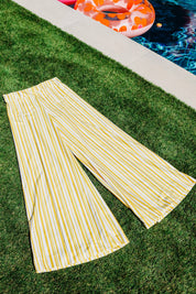 Holly Pants - Yellow Stripe