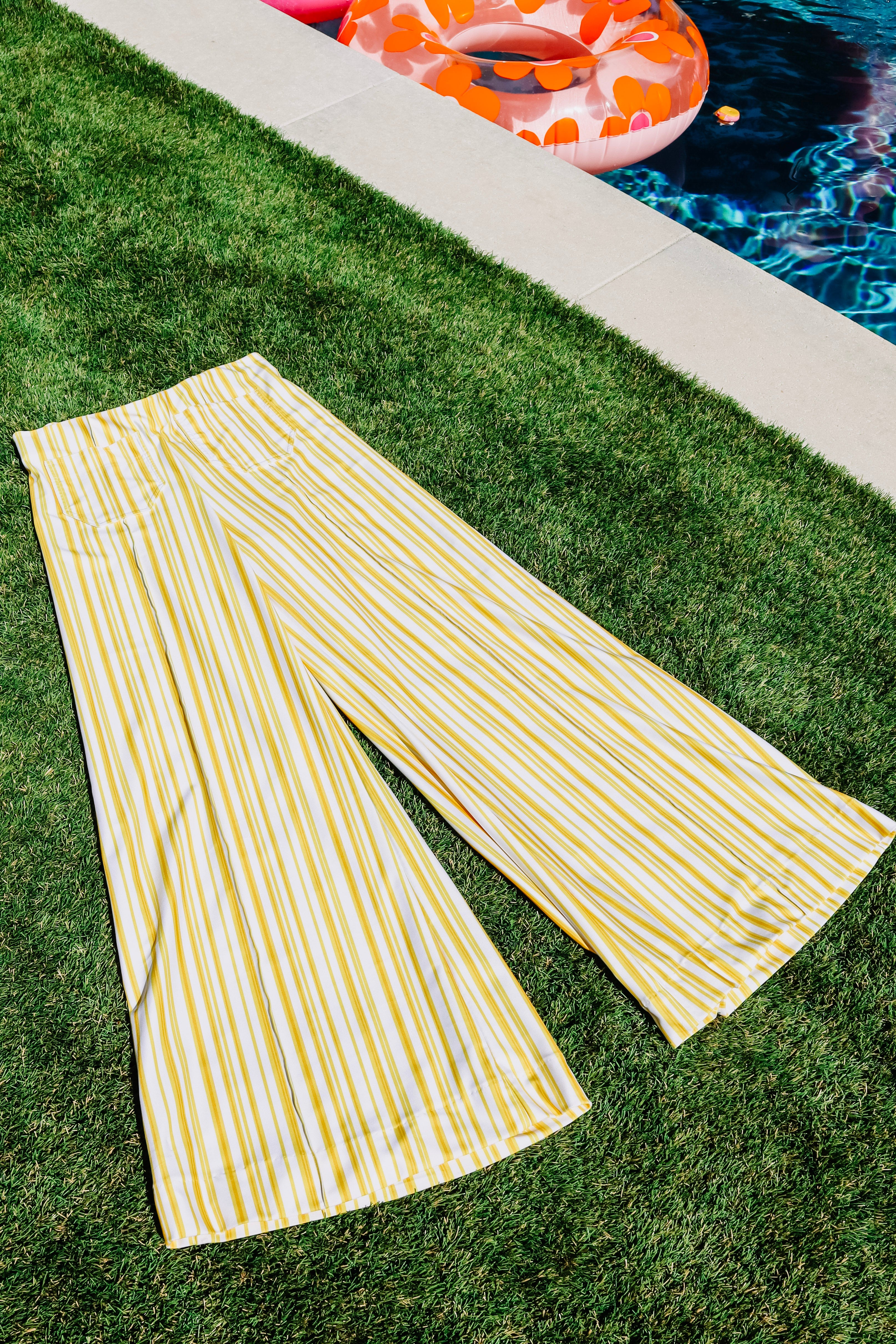 Holly Pants - Yellow Stripe