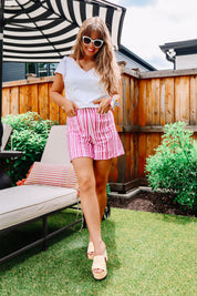 Holly Shorts - Pink Stripe