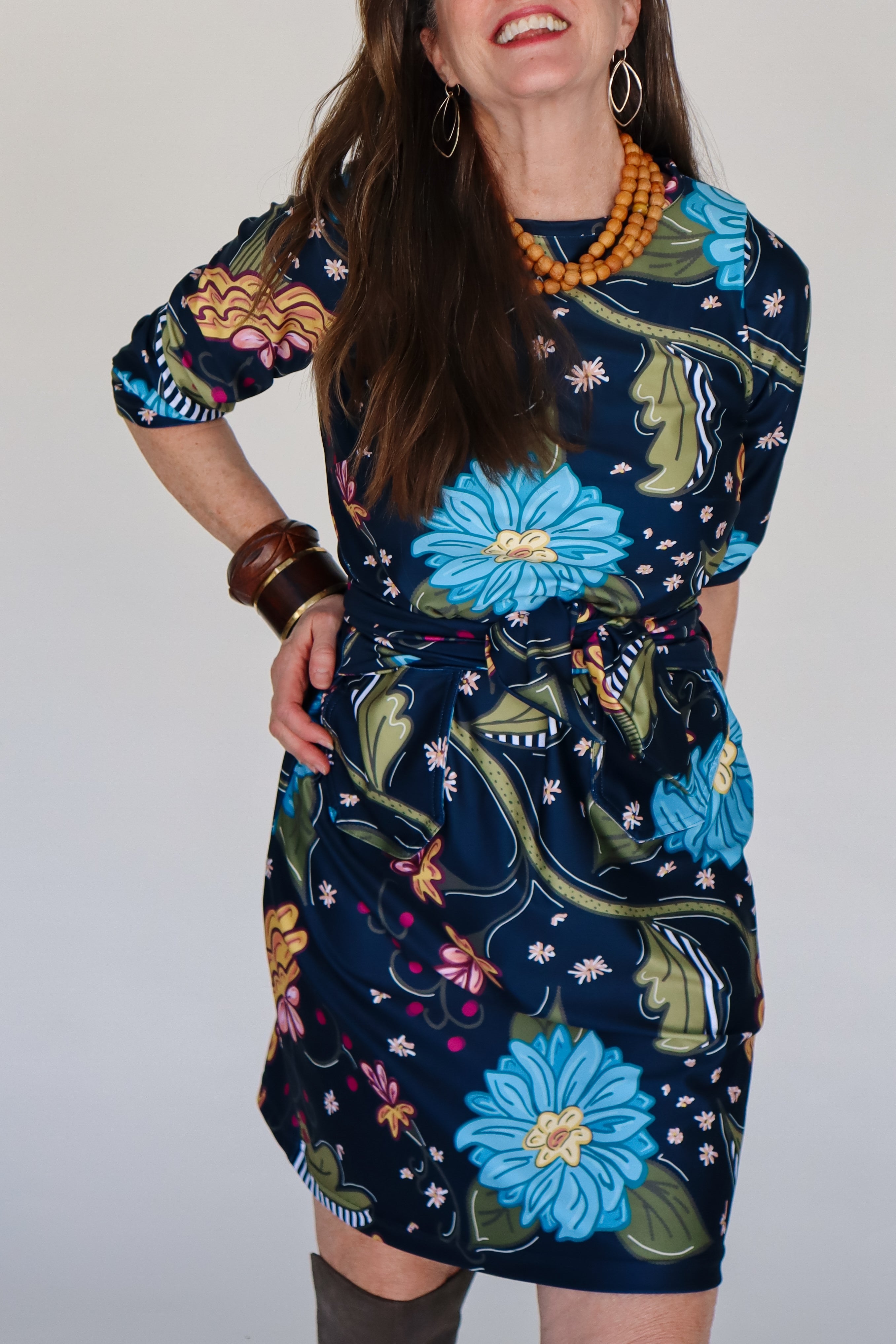 Pippa Long Sleeve Dress - Fall Floral