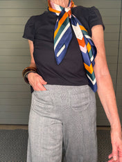 Large Silk Scarf - Collegiate Squares