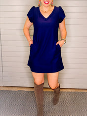 Miah Dress - Navy
