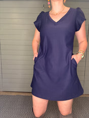 Miah Dress - Navy