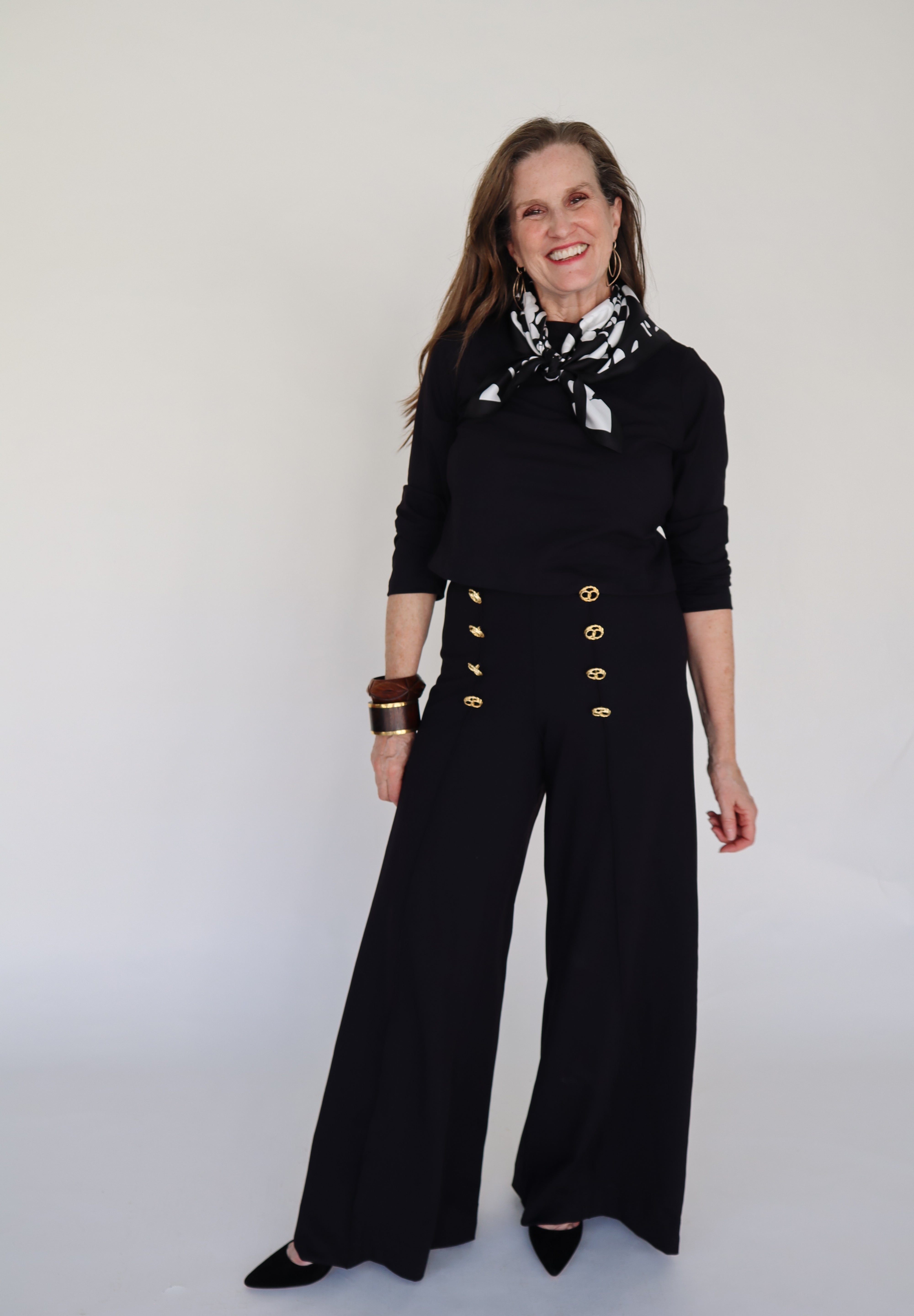 Francis Long Sleeve Crop - Black