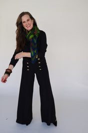 Wool Scarf - Flaming Flora