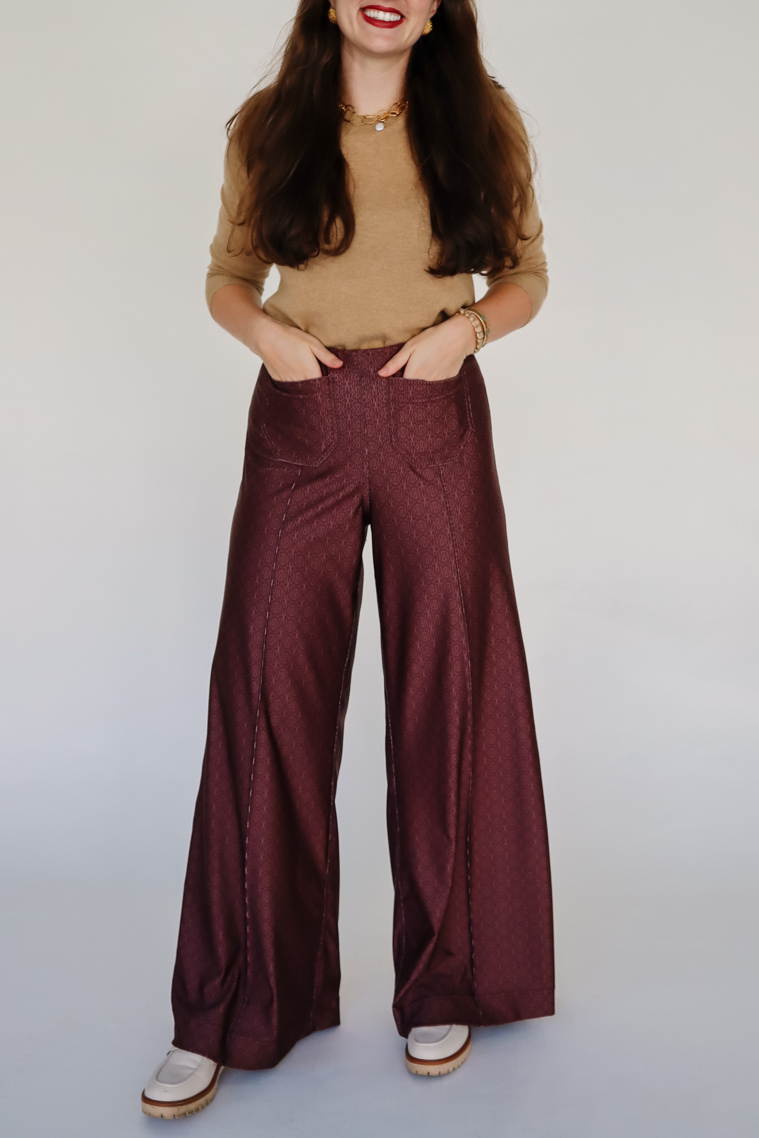 Holly Pants - Brown Broken Circle