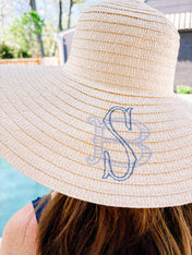 Monogrammed Sun Hat
