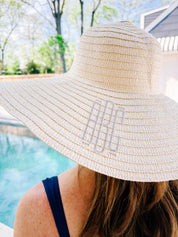 Monogrammed Sun Hat