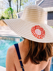 Monogrammed Sun Hat