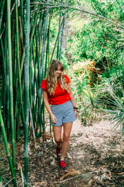 Holly Shorts - Navy Stripe