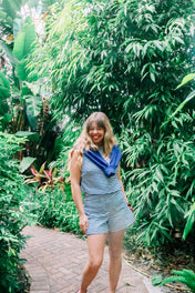 Holly Shorts - Navy Stripe