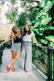 Joy Pants - Navy Stripe