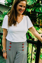 Allie Crop - White