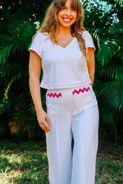 Zoe Crop - White