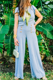 Joy Pants - Blue Houndstooth