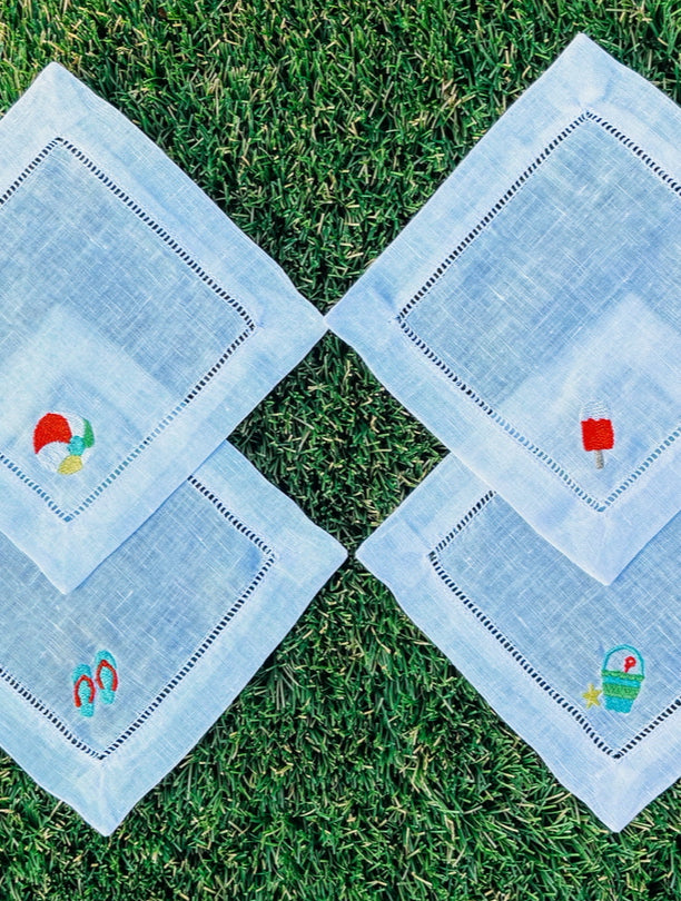 Embroidered Cocktail Napkins