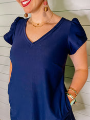 Miah Dress - Navy