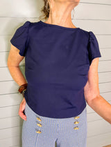 Holly Crop Top - Navy