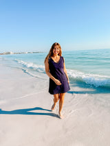 Zoe Tank Dress - Navy