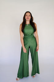 Holly Pants - Olive Dot