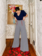 Joy Pants - Navy Stripe