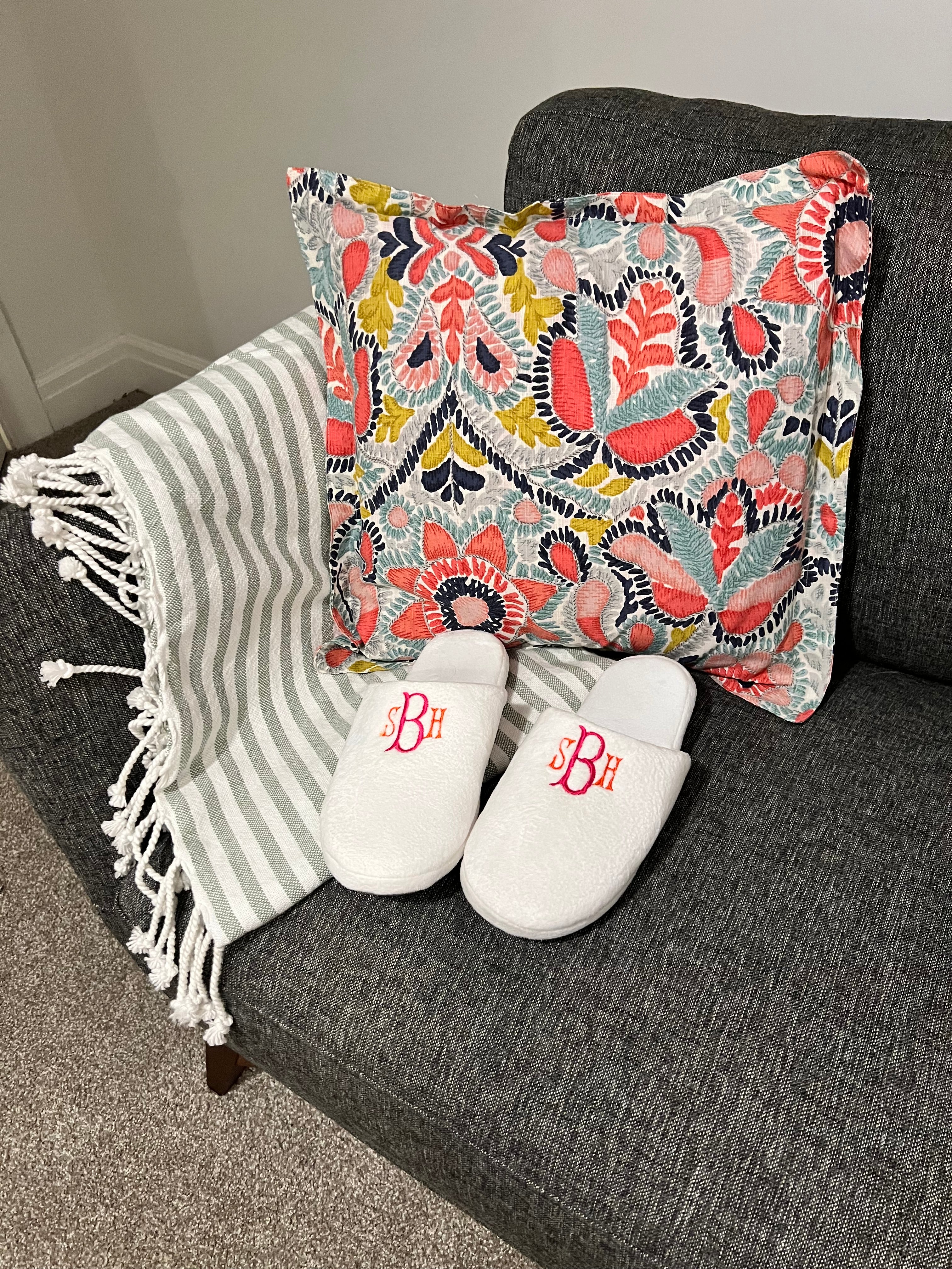 Monogrammed Slippers