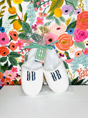 Monogrammed Slippers