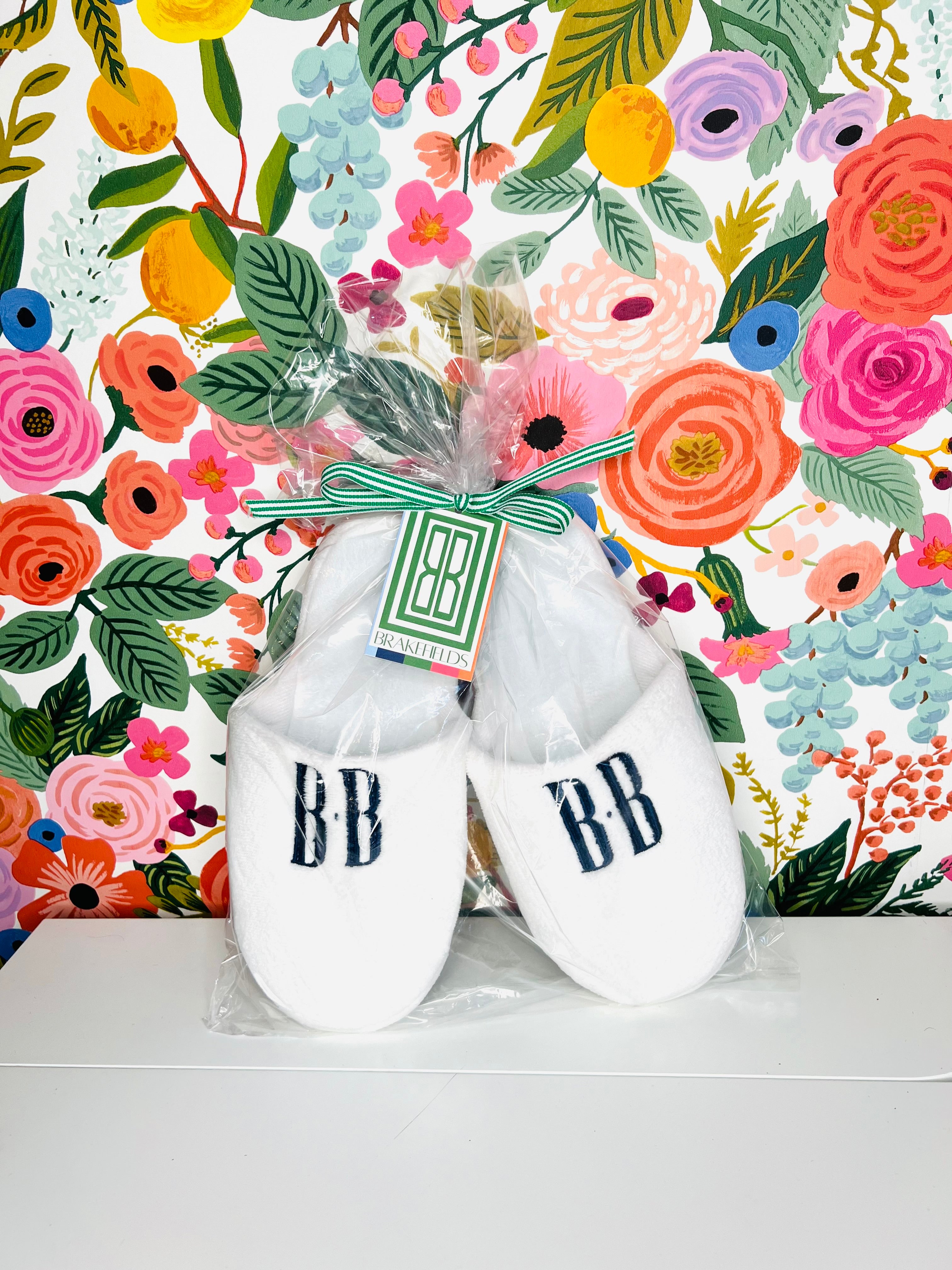 Monogrammed Slippers