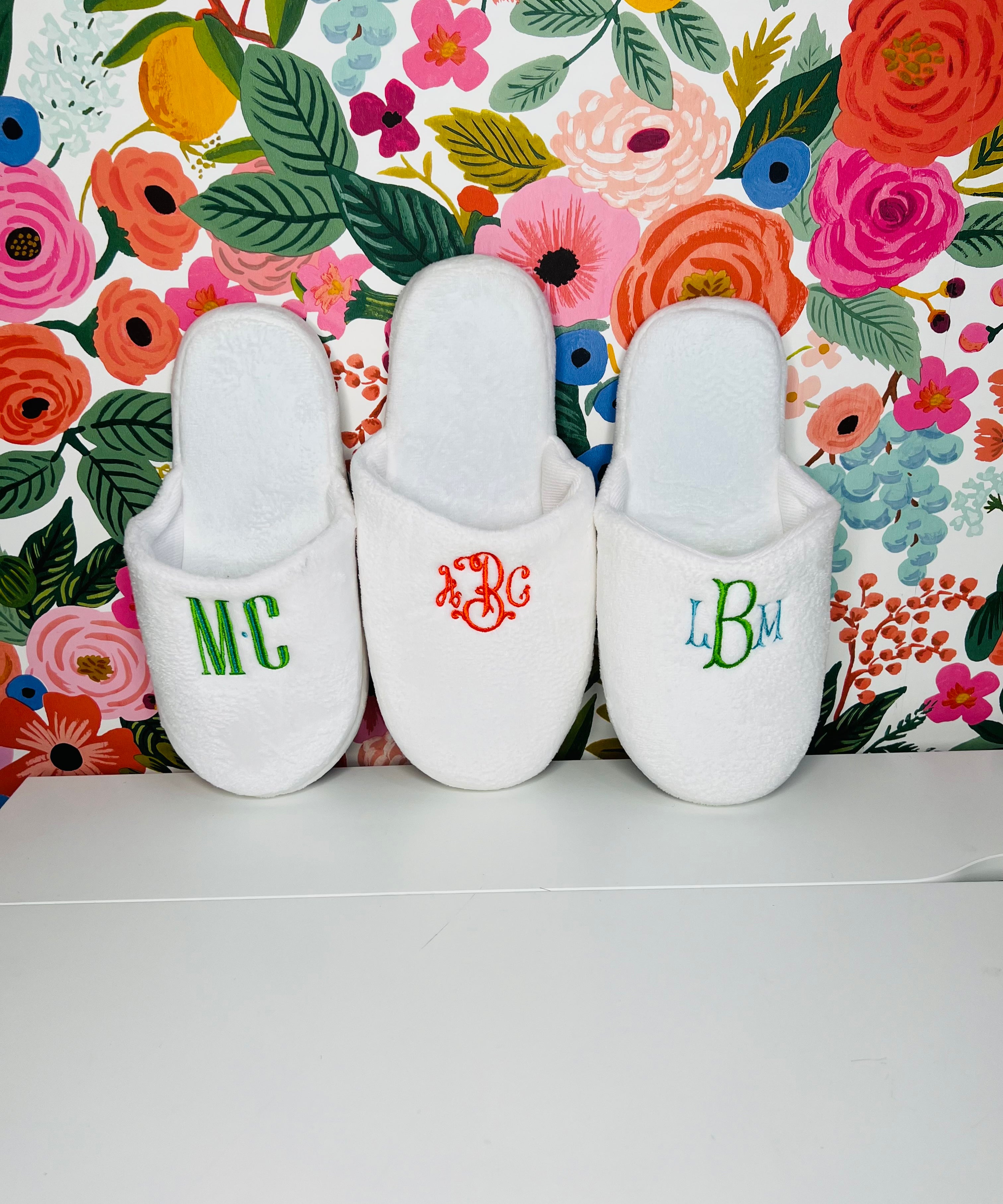 Monogrammed Slippers